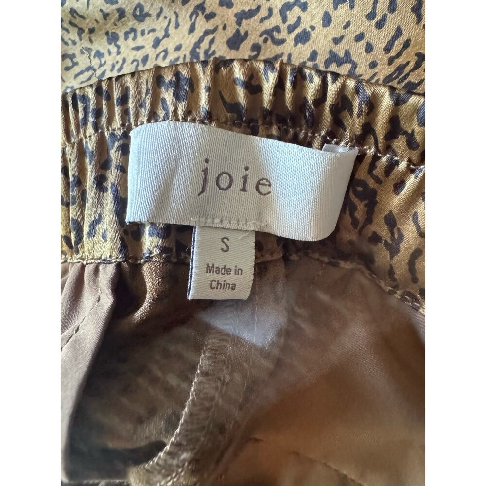 Joie Sequoya Leopard Print Satin Jogger Pants Siz… - image 5